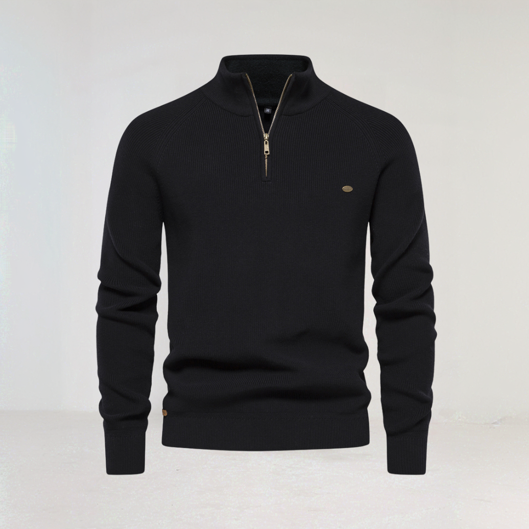 Men's Warm Quarter-Zip Sweater