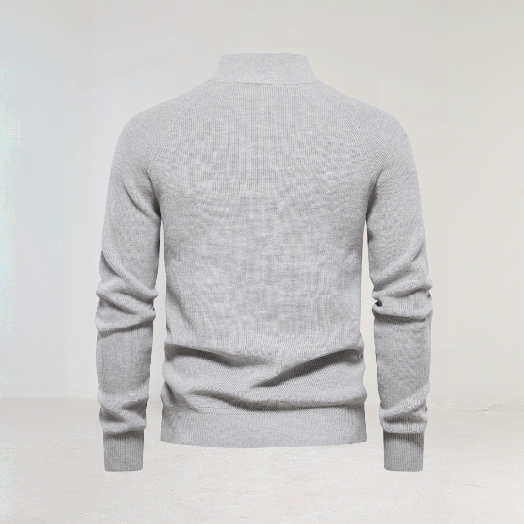 Men's Warm Quarter-Zip Sweater