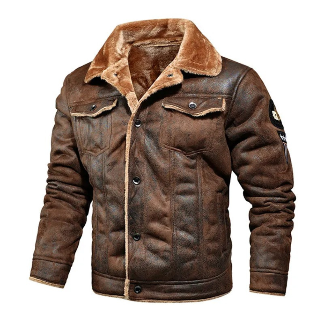 Aksel | Warm Leather Jacket