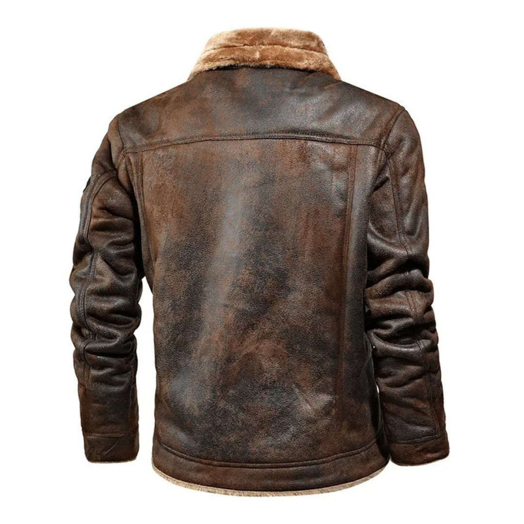 Aksel | Warm Leather Jacket