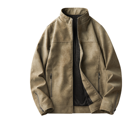 Frank™ - Premium Leather Jacket with Zipper